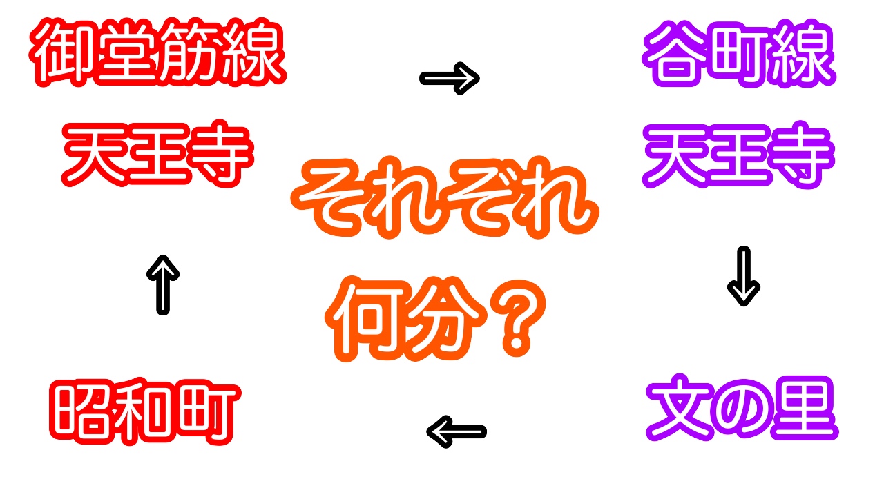 文の里から昭和町へ乗り換え